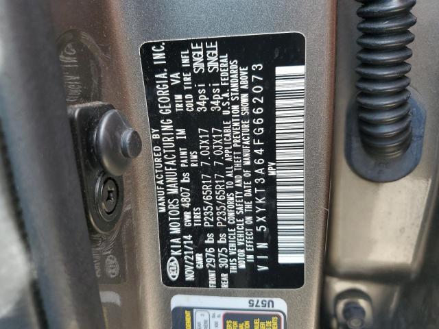 Photo 12 VIN: 5XYKT3A64FG662073 - KIA SORENTO LX 