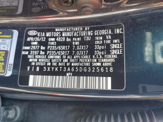 Photo 12 VIN: 5XYKT3A65DG325618 - KIA SORENTO 