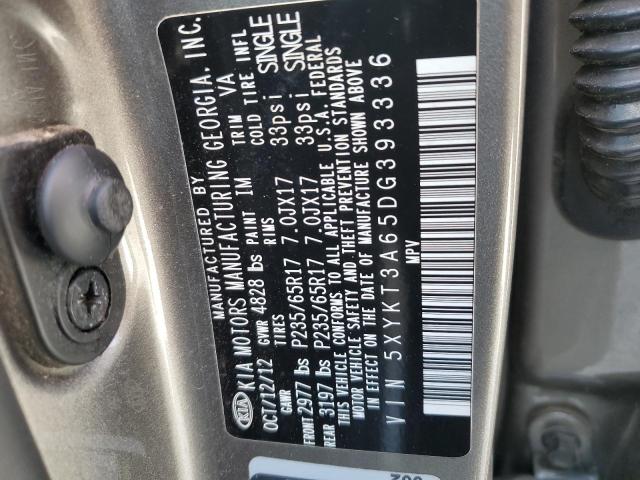 Photo 12 VIN: 5XYKT3A65DG393336 - KIA SORENTO 