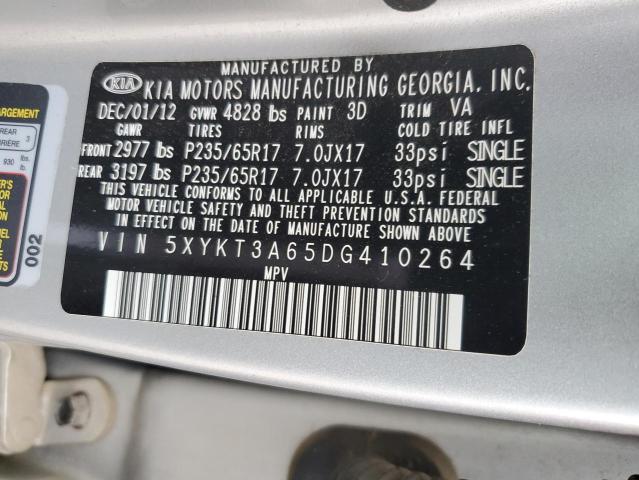 Photo 11 VIN: 5XYKT3A65DG410264 - KIA SORENTO LX 