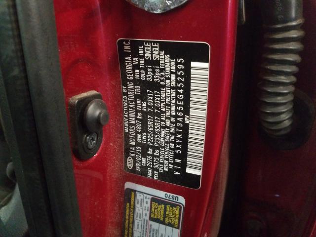 Photo 9 VIN: 5XYKT3A65EG452595 - KIA SORENTO LX 