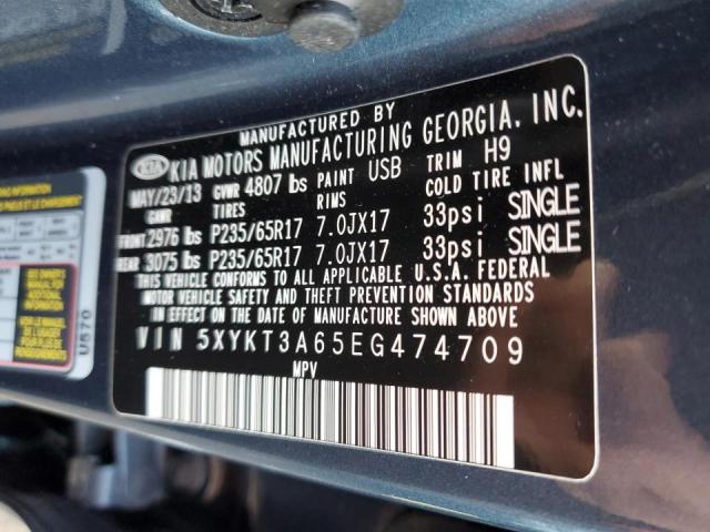 Photo 11 VIN: 5XYKT3A65EG474709 - KIA SORENTO LX 