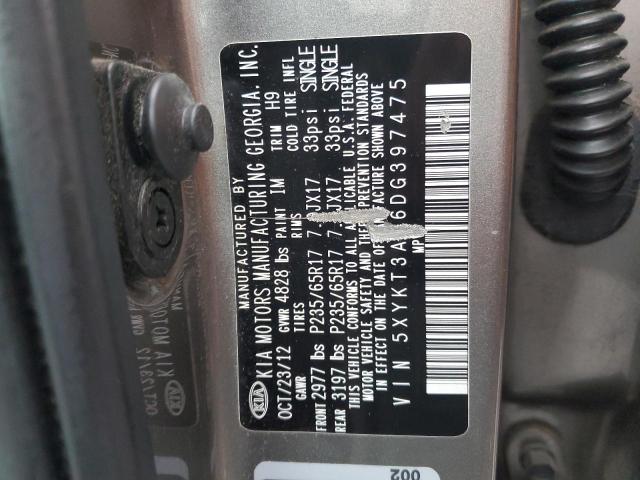 Photo 12 VIN: 5XYKT3A66DG397475 - KIA SORENTO 