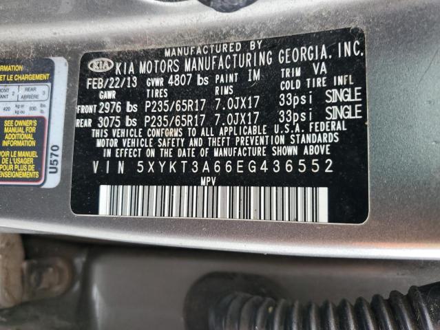 Photo 12 VIN: 5XYKT3A66EG436552 - KIA SORENTO LX 