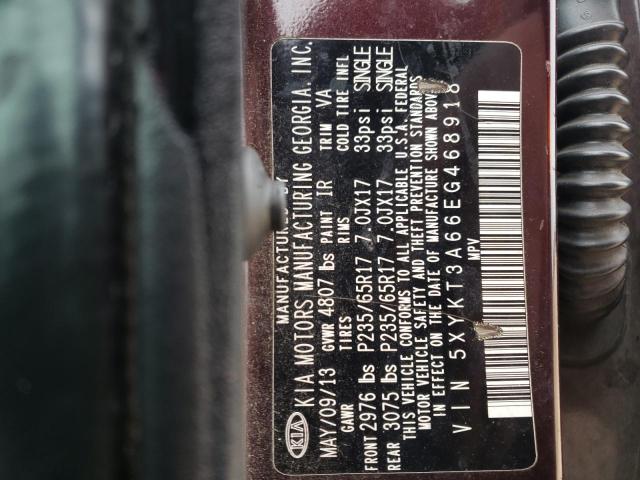 Photo 11 VIN: 5XYKT3A66EG468918 - KIA SORENTO 