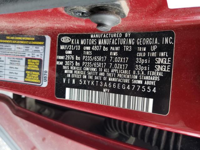 Photo 11 VIN: 5XYKT3A66EG477554 - KIA SORENTO 