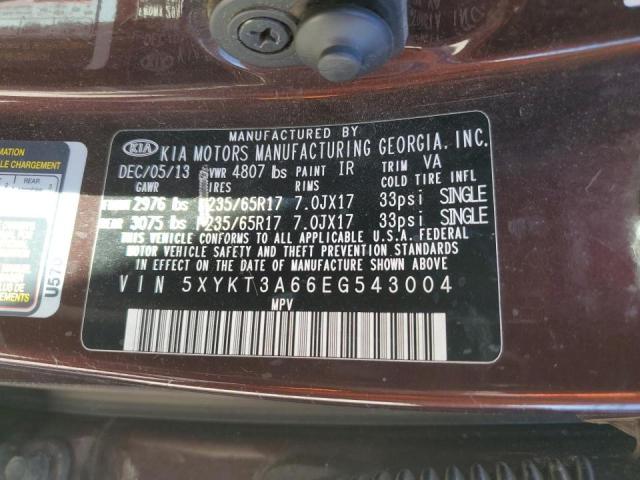 Photo 12 VIN: 5XYKT3A66EG543004 - KIA SORENTO LX 