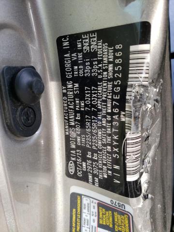 Photo 9 VIN: 5XYKT3A67EG525868 - KIA SORENTO LX 