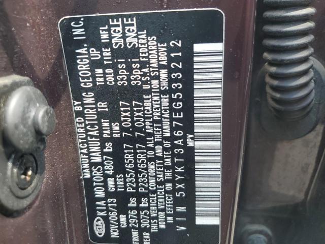 Photo 12 VIN: 5XYKT3A67EG533212 - KIA SORENTO 