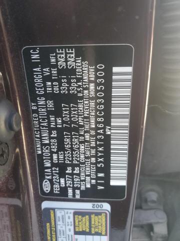 Photo 12 VIN: 5XYKT3A68CG305300 - KIA SORENTO BA 