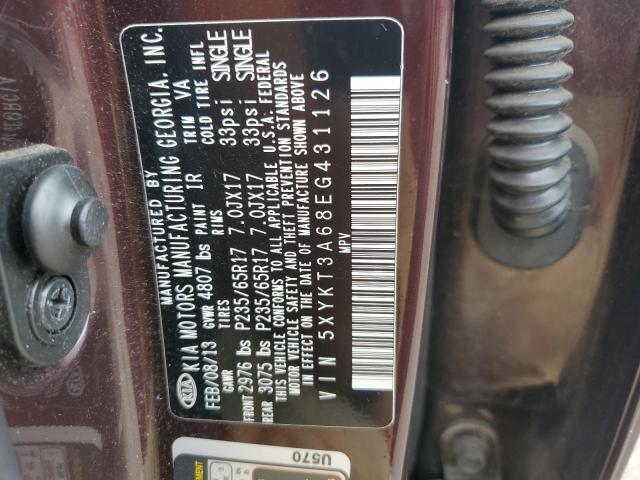 Photo 11 VIN: 5XYKT3A68EG431126 - KIA SORENTO LX 