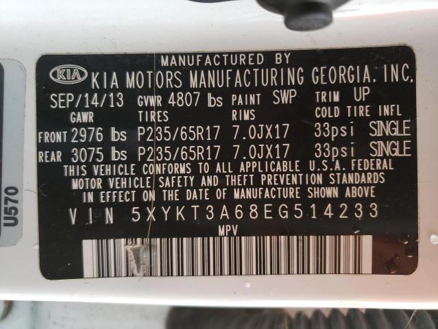 Photo 9 VIN: 5XYKT3A68EG514233 - KIA SORENTO LX 