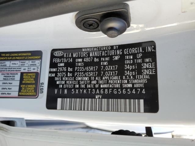 Photo 12 VIN: 5XYKT3A68FG565474 - KIA SORENTO LX 