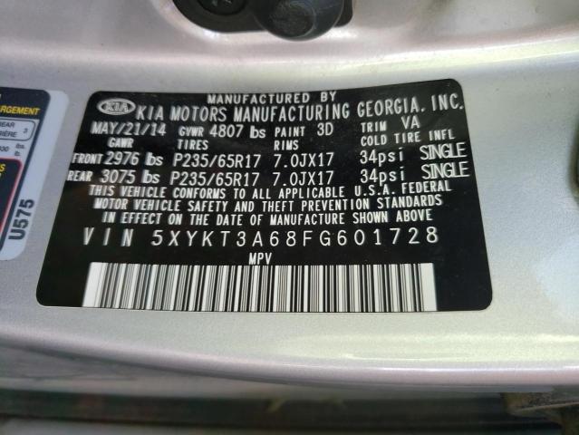 Photo 12 VIN: 5XYKT3A68FG601728 - KIA SORENTO LX 