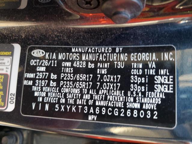 Photo 12 VIN: 5XYKT3A69CG268032 - KIA SORENTO BA 