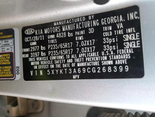 Photo 11 VIN: 5XYKT3A69CG268399 - KIA SORENTO 