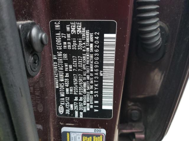 Photo 12 VIN: 5XYKT3A69DG362042 - KIA SORENTO LX 