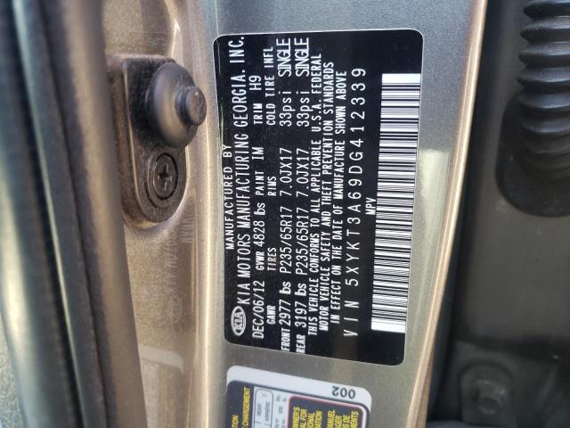 Photo 9 VIN: 5XYKT3A69DG412339 - KIA SORENTO LX 