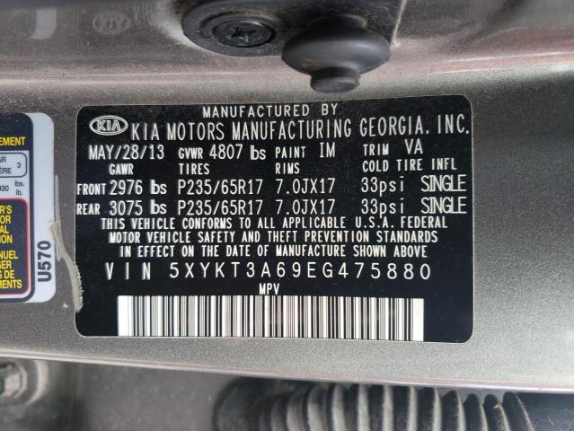 Photo 11 VIN: 5XYKT3A69EG475880 - KIA SORENTO LX 