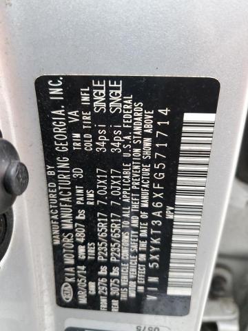 Photo 12 VIN: 5XYKT3A6XFG571714 - KIA SORENTO LX 