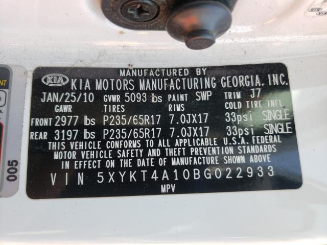 Photo 9 VIN: 5XYKT4A10BG022933 - KIA SORENTO BA 