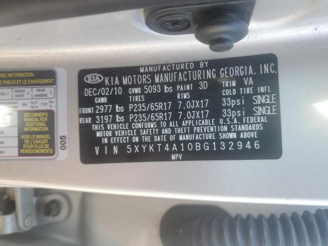 Photo 12 VIN: 5XYKT4A10BG132946 - KIA SORENTO BA 