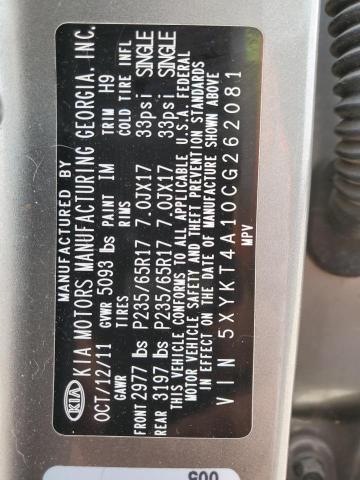 Photo 12 VIN: 5XYKT4A10CG262081 - KIA SORENTO 