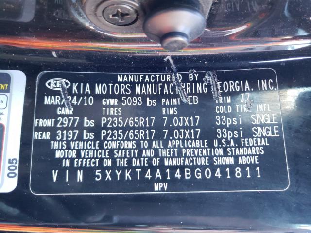 Photo 9 VIN: 5XYKT4A14BG041811 - KIA SORENTO BA 