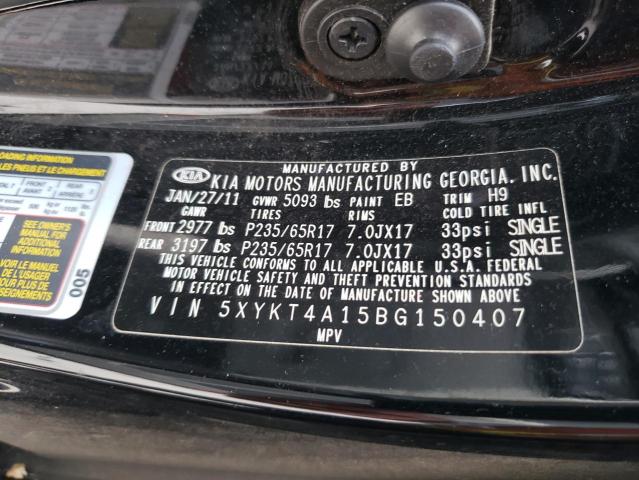 Photo 12 VIN: 5XYKT4A15BG150407 - KIA SORENTO BA 