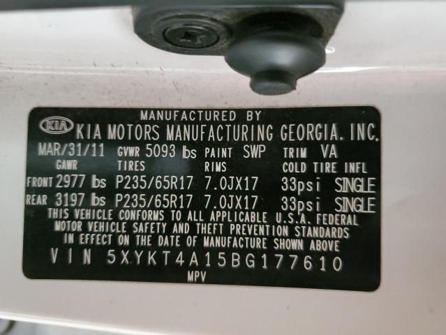 Photo 12 VIN: 5XYKT4A15BG177610 - KIA SORENTO 