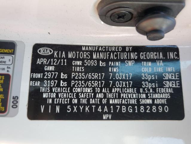 Photo 9 VIN: 5XYKT4A17BG182890 - KIA SORENTO BA 