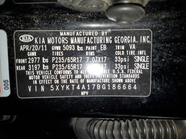 Photo 12 VIN: 5XYKT4A17BG186664 - KIA SORENTO 