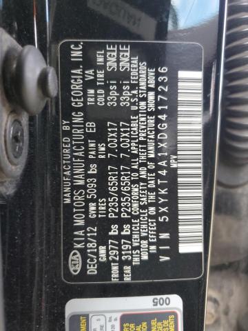 Photo 13 VIN: 5XYKT4A1XDG417236 - KIA SORENTO 