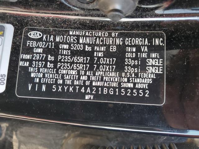 Photo 12 VIN: 5XYKT4A21BG152552 - KIA SORENTO BA 