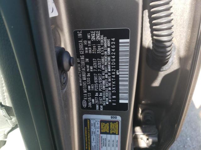 Photo 11 VIN: 5XYKT4A21DG424634 - KIA SORENTO 