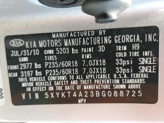 Photo 12 VIN: 5XYKT4A23BG088725 - KIA SORENTO BA 