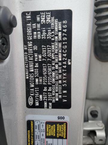 Photo 12 VIN: 5XYKT4A24CG197468 - KIA SORENTO BA 