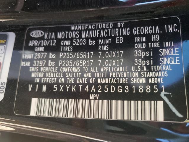 Photo 9 VIN: 5XYKT4A25DG318851 - KIA SORENTO LX 