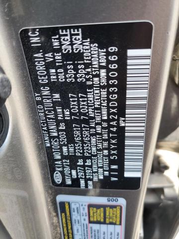 Photo 12 VIN: 5XYKT4A2XDG330669 - KIA SORENTO 