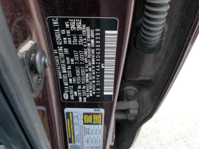 Photo 12 VIN: 5XYKT4A2XDG368399 - KIA SORENTO LX 