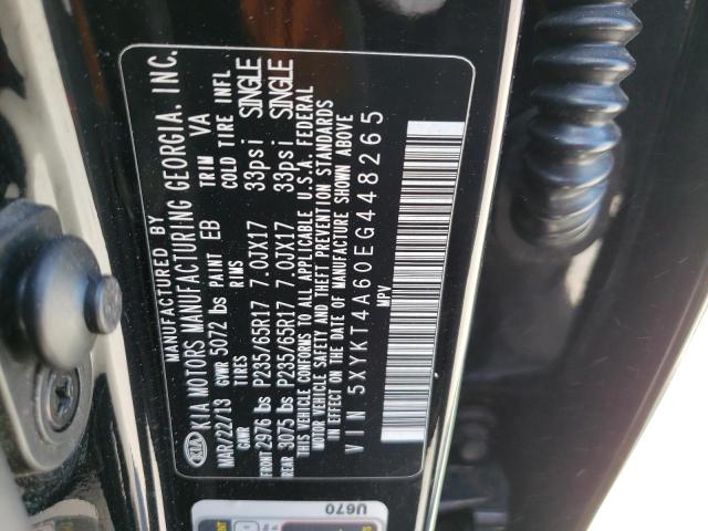 Photo 9 VIN: 5XYKT4A60EG448265 - KIA SORENTO 