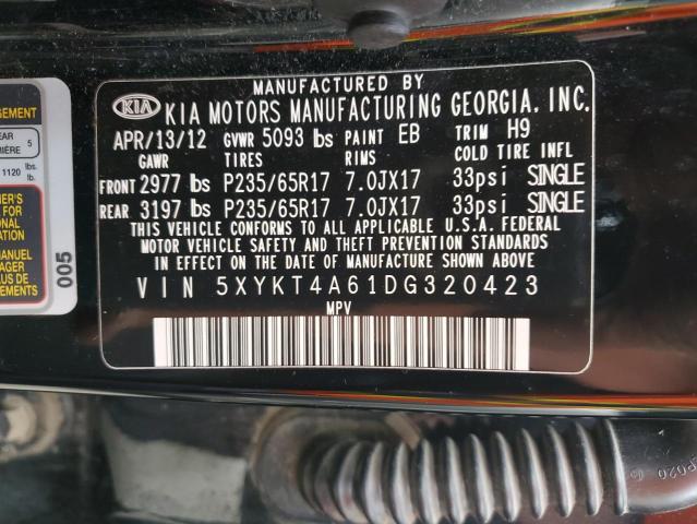 Photo 12 VIN: 5XYKT4A61DG320423 - KIA SORENTO LX 