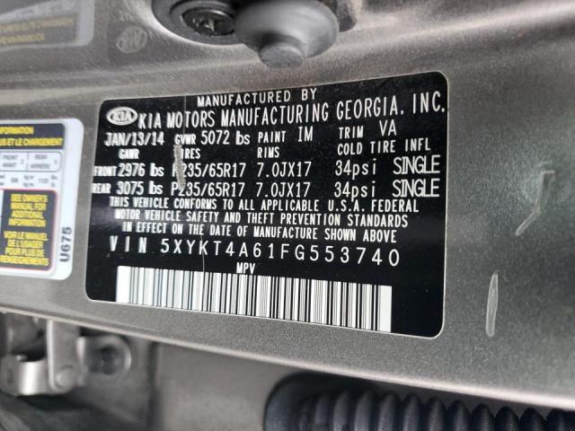 Photo 11 VIN: 5XYKT4A61FG553740 - KIA SORENTO LX 