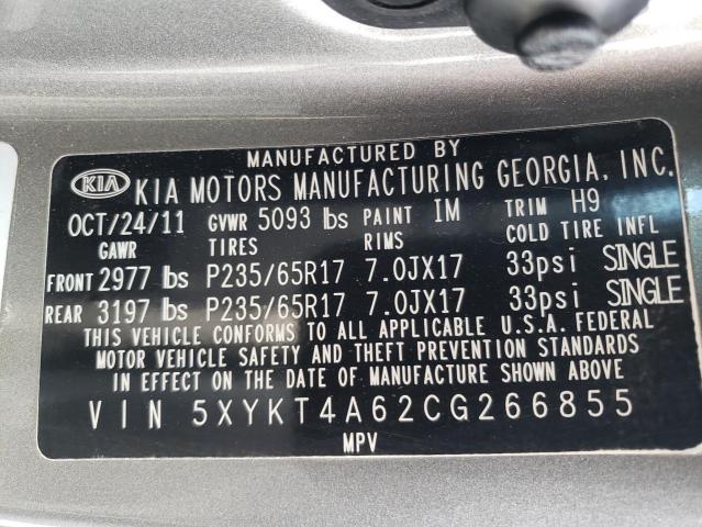 Photo 13 VIN: 5XYKT4A62CG266855 - KIA SORENTO 