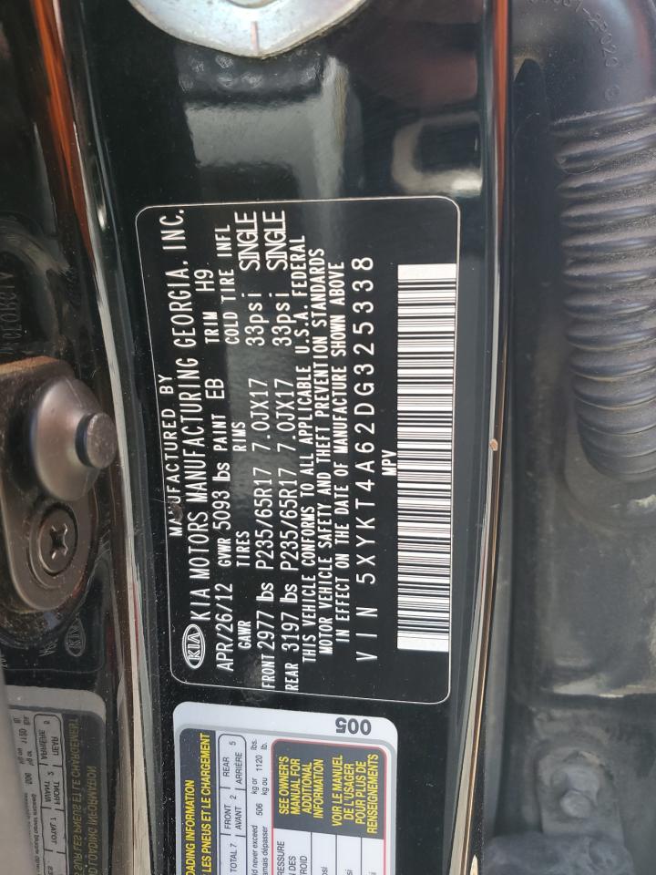 Photo 13 VIN: 5XYKT4A62DG325338 - KIA SORENTO 