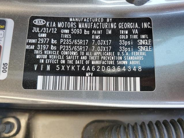 Photo 12 VIN: 5XYKT4A62DG364348 - KIA SORENTO LX 