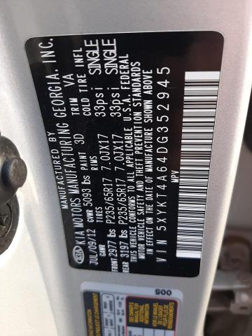 Photo 11 VIN: 5XYKT4A64DG352945 - KIA SORENTO 