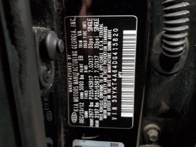 Photo 11 VIN: 5XYKT4A64DG415820 - KIA SORENTO 