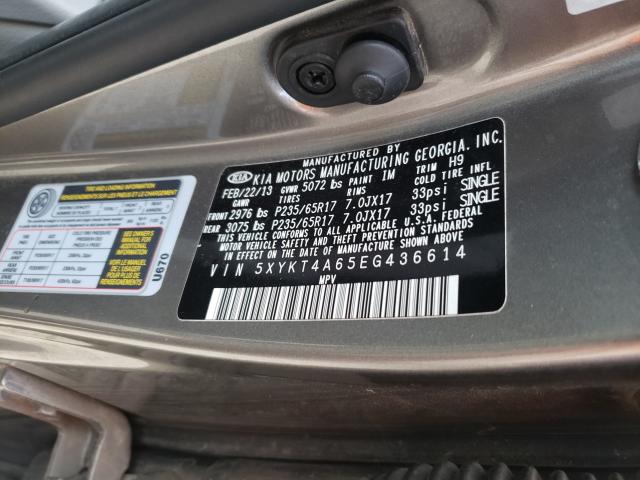 Photo 9 VIN: 5XYKT4A65EG436614 - KIA SORENTO LX 