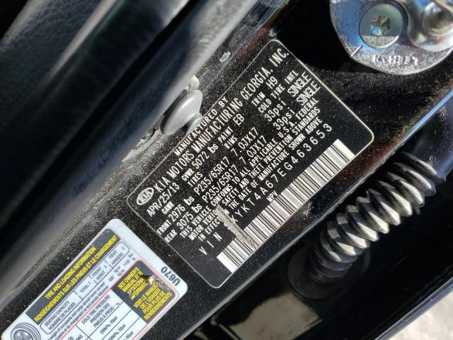 Photo 11 VIN: 5XYKT4A67EG463653 - KIA SORENTO LX 